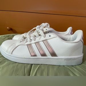Size 7- adidas Superstar Originals Rose Gold. Practically brand new!